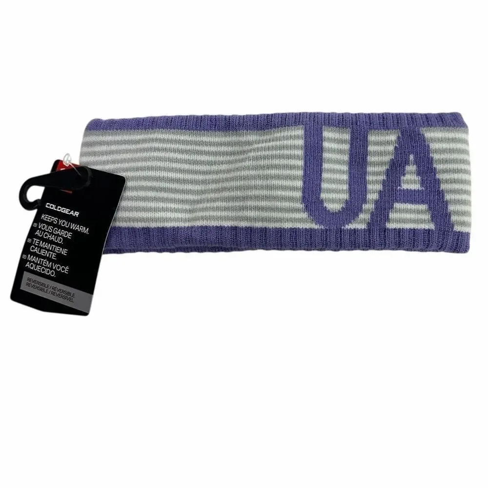 Under Armour Girls Ear Muff Purple Gray